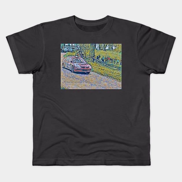 Mitsubishi Lancer Kids T-Shirt by pedjatheshops